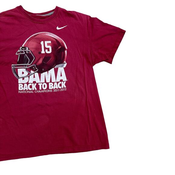 Nike XL Graphic nT-shirt Alabama Crimson Tide Football Back to Back Bama 15 - Picture 2 of 5